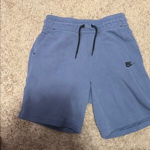 Nike Kids Blue Shorts with Black Logo